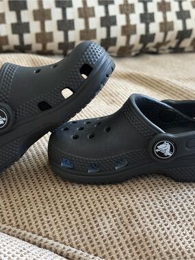 CROCS Kids Black Classic Clog Sandals